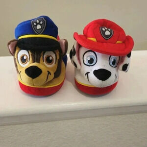 Boys Paw Patrol Slippers Size 5-6 Chase & Marshall